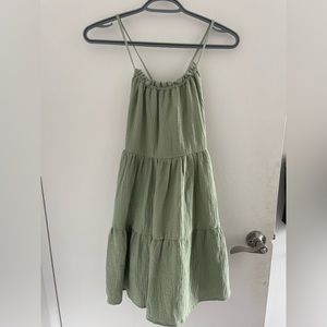 Green summer dress